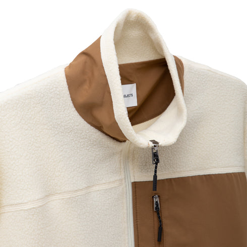 Norse Projects Frederik Fleece Ful Zip Jacket Ecru N50-0204 Degli Uberti